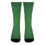 Shamrock St. Patrick's Day Pattern Print Crew Socks