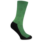 Shamrock St. Patrick's Day Pattern Print Crew Socks