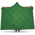 Shamrock St. Patrick's Day Pattern Print Hooded Blanket