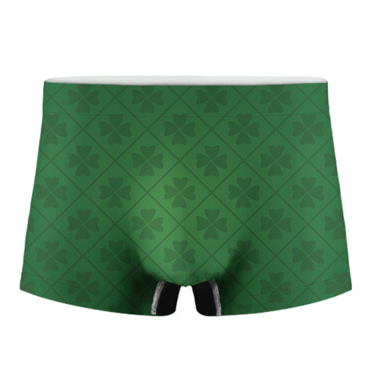 Shamrock St. Patrick's Day Pattern Print Men's Boxer Briefs