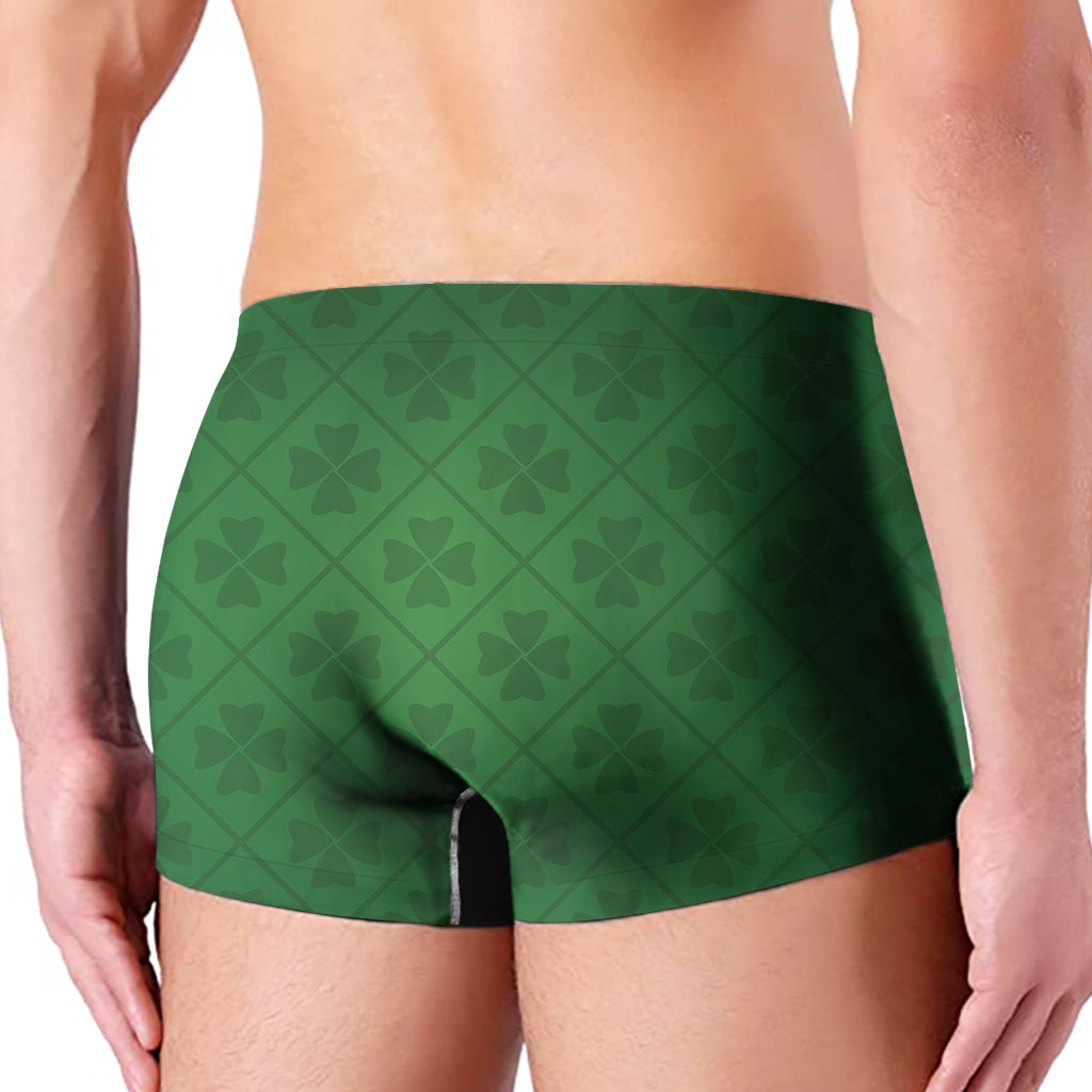 Shamrock St. Patrick's Day Pattern Print Men's Boxer Briefs
