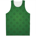 Shamrock St. Patrick's Day Pattern Print Men's Tank Top