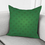 Shamrock St. Patrick's Day Pattern Print Pillow Cover