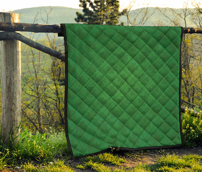 Shamrock St. Patrick's Day Pattern Print Quilt