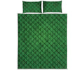 Shamrock St. Patrick's Day Pattern Print Quilt Bed Set
