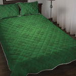 Shamrock St. Patrick's Day Pattern Print Quilt Bed Set