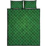 Shamrock St. Patrick's Day Pattern Print Quilt Bed Set