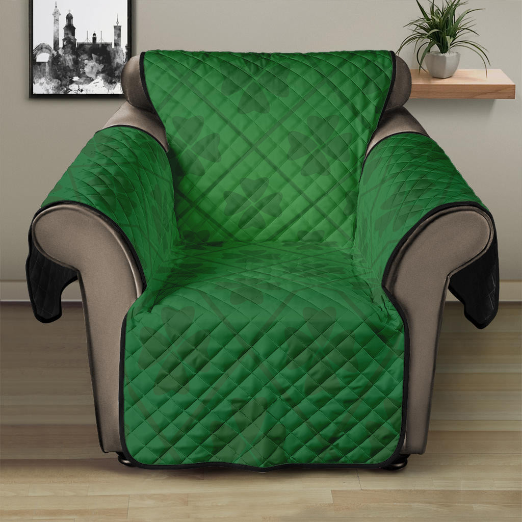 Shamrock St. Patrick's Day Pattern Print Recliner Protector