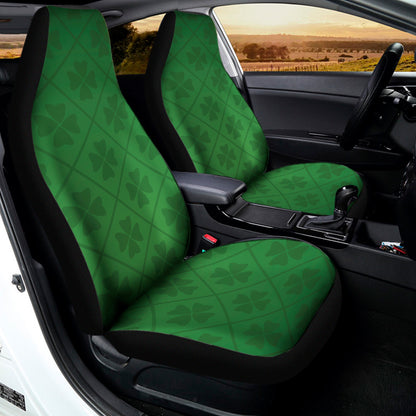 Shamrock St. Patrick's Day Pattern Print Universal Fit Car Seat Covers