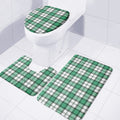 Shamrock St. Patrick's Day Tartan Print 3 Piece Bath Mat Set