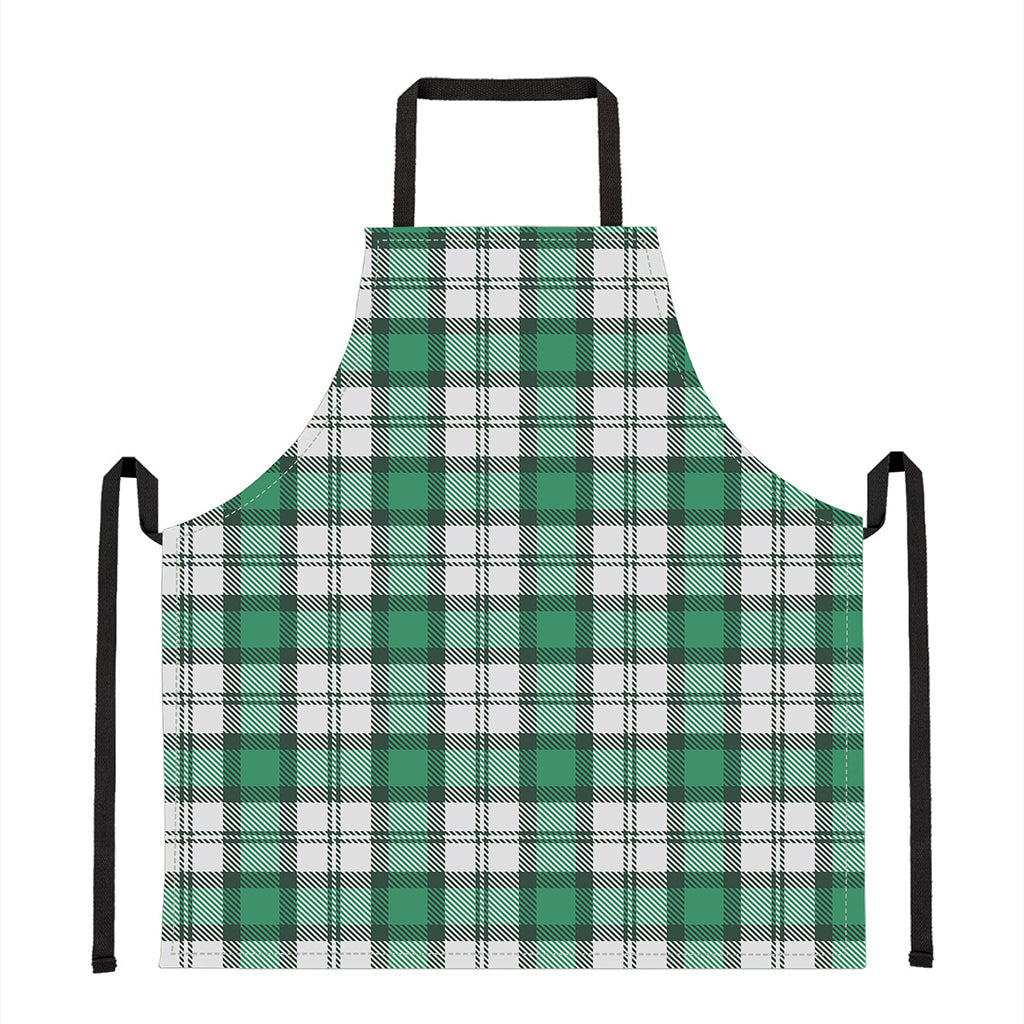 Shamrock St. Patrick's Day Tartan Print Apron