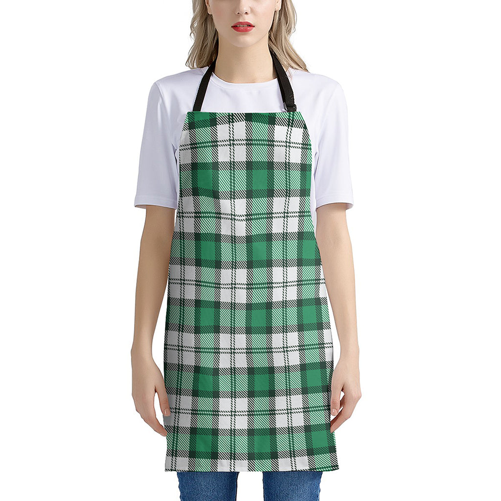 Shamrock St. Patrick's Day Tartan Print Apron