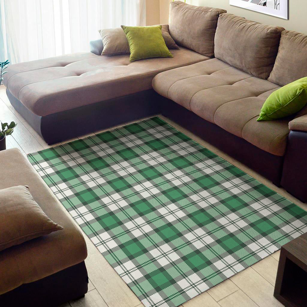 Shamrock St. Patrick's Day Tartan Print Area Rug