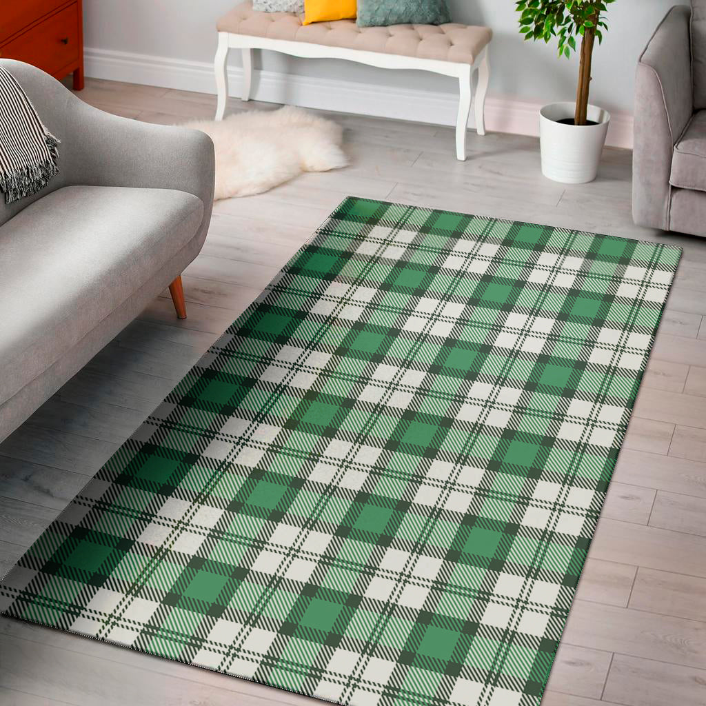 Shamrock St. Patrick's Day Tartan Print Area Rug