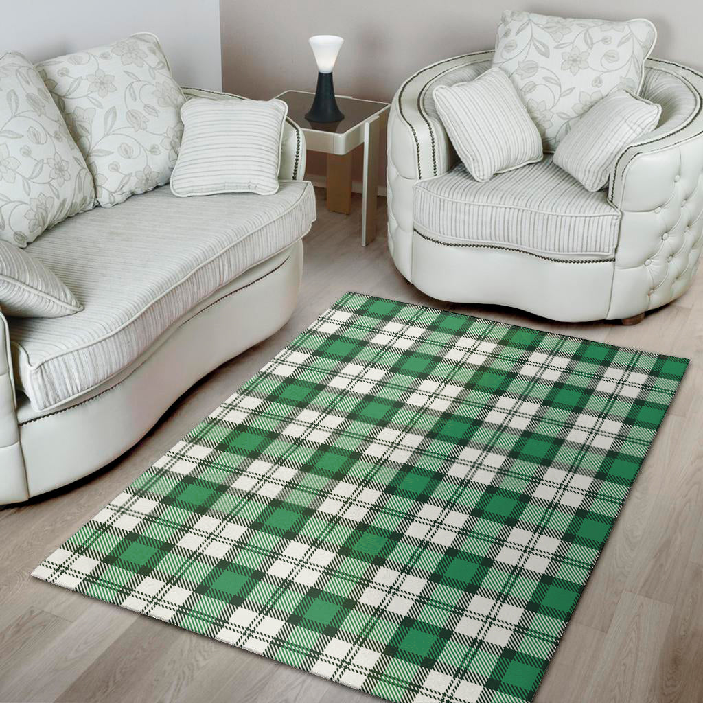 Shamrock St. Patrick's Day Tartan Print Area Rug