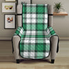 Shamrock St. Patrick's Day Tartan Print Armchair Protector