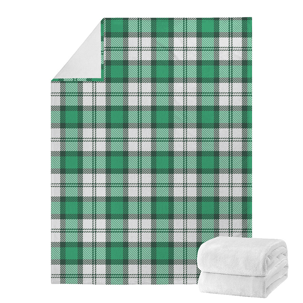 Shamrock St. Patrick's Day Tartan Print Blanket