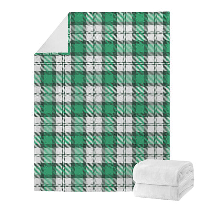 Shamrock St. Patrick's Day Tartan Print Blanket