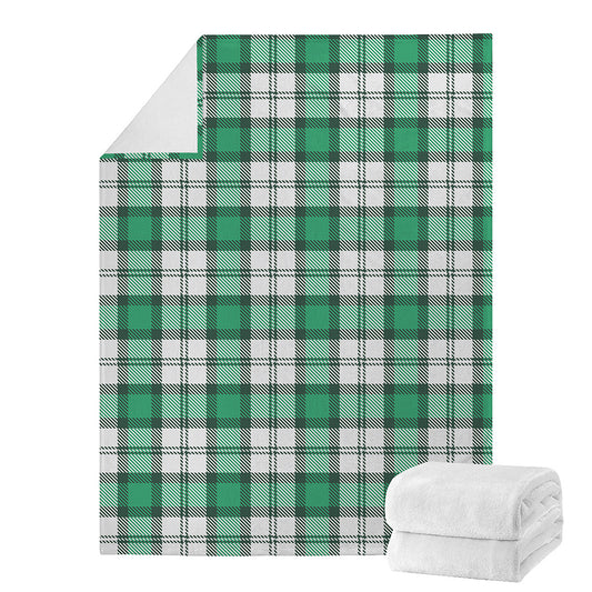 Shamrock St. Patrick's Day Tartan Print Blanket