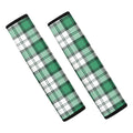Shamrock St. Patrick's Day Tartan Print Car Seat Belt Covers