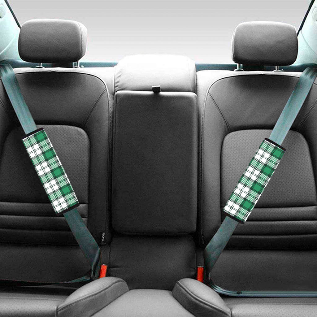 Shamrock St. Patrick's Day Tartan Print Car Seat Belt Covers