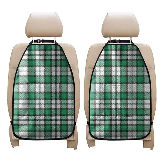 Shamrock St. Patrick's Day Tartan Print Car Seat Organizers