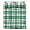 Shamrock St. Patrick's Day Tartan Print Duvet Cover Bedding Set
