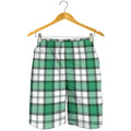 Shamrock St. Patrick's Day Tartan Print Men's Shorts