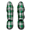 Shamrock St. Patrick's Day Tartan Print Muay Thai Shin Guards