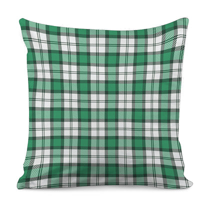 Shamrock St. Patrick's Day Tartan Print Pillow Cover
