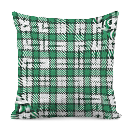 Shamrock St. Patrick's Day Tartan Print Pillow Cover