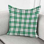 Shamrock St. Patrick's Day Tartan Print Pillow Cover