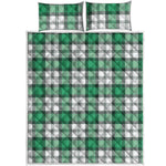 Shamrock St. Patrick's Day Tartan Print Quilt Bed Set