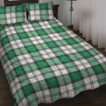 Shamrock St. Patrick's Day Tartan Print Quilt Bed Set
