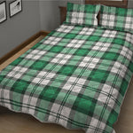 Shamrock St. Patrick's Day Tartan Print Quilt Bed Set