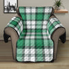 Shamrock St. Patrick's Day Tartan Print Recliner Protector