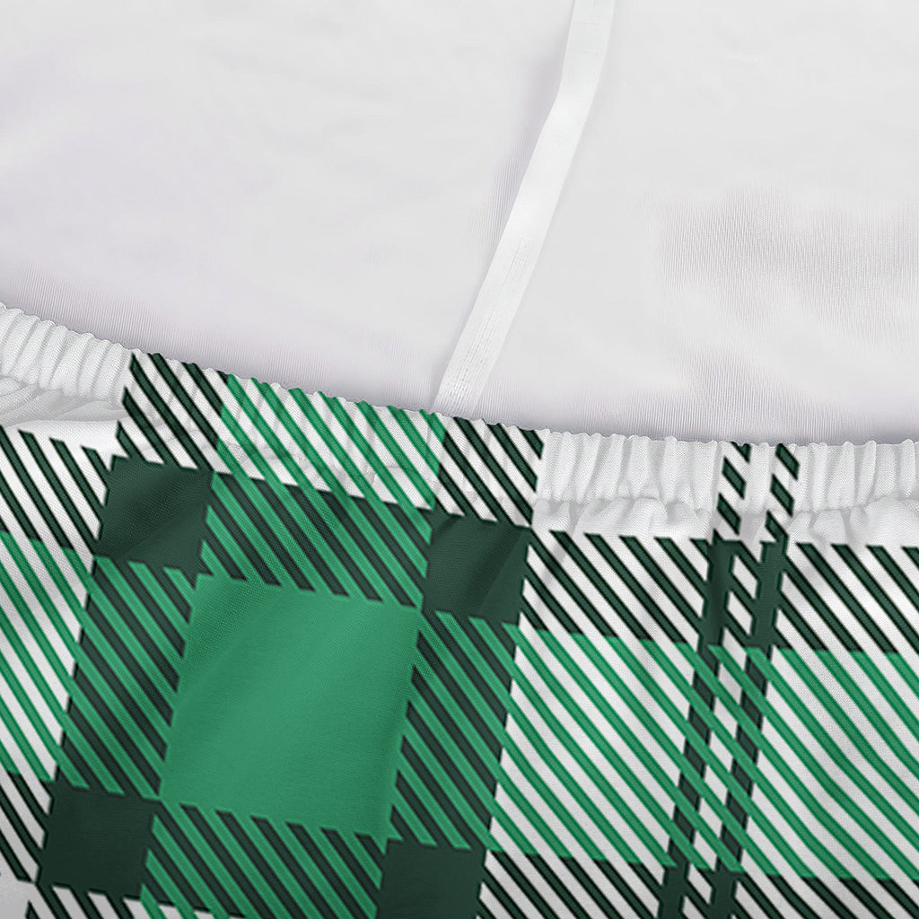 Shamrock St. Patrick's Day Tartan Print Sofa Cover