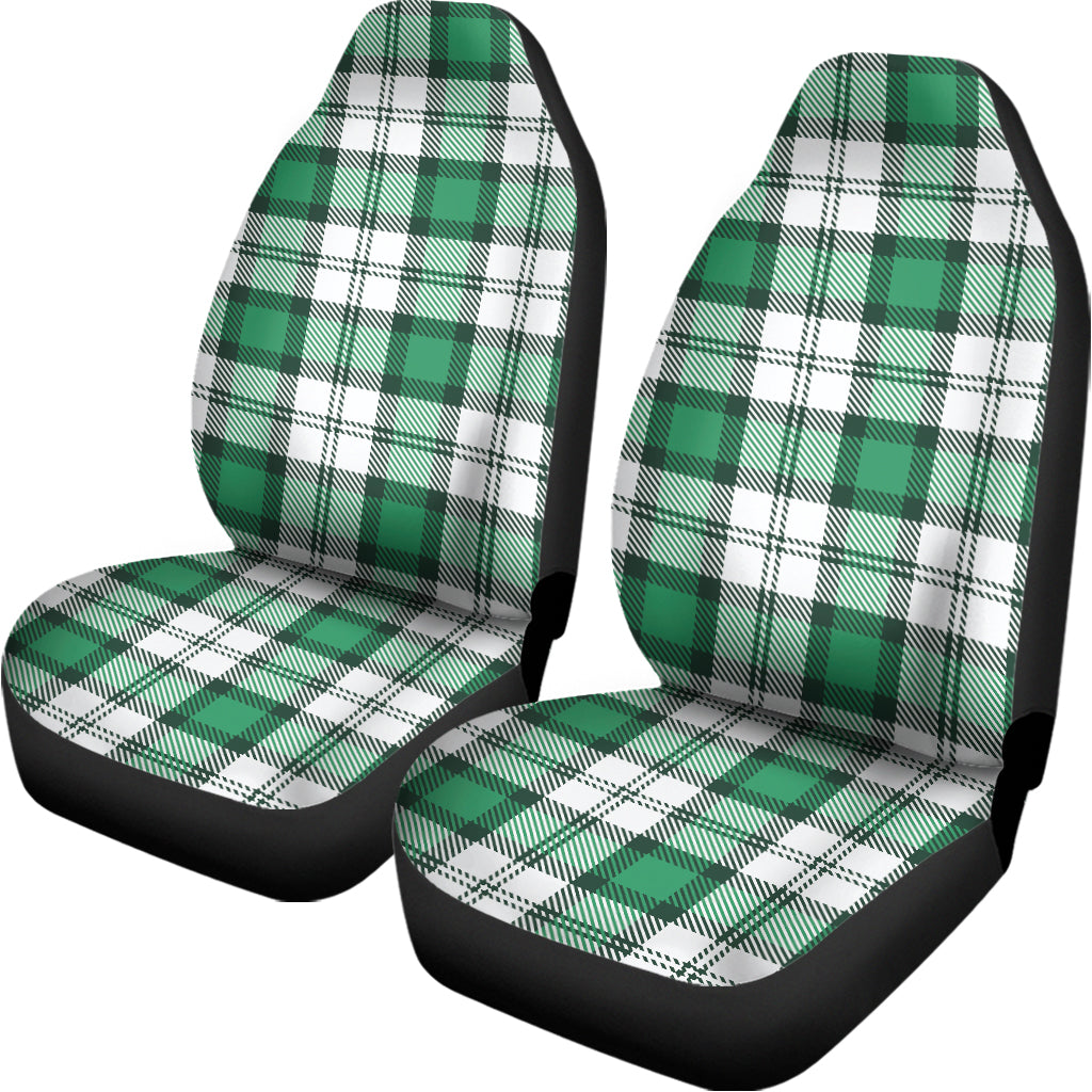 Shamrock St. Patrick's Day Tartan Print Universal Fit Car Seat Covers