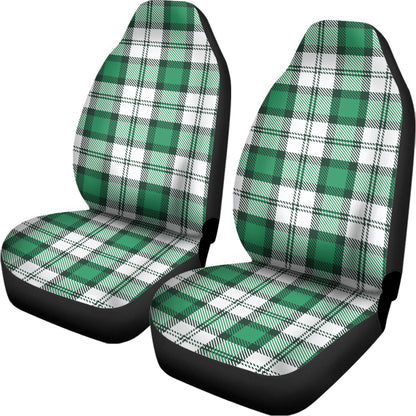Shamrock St. Patrick's Day Tartan Print Universal Fit Car Seat Covers