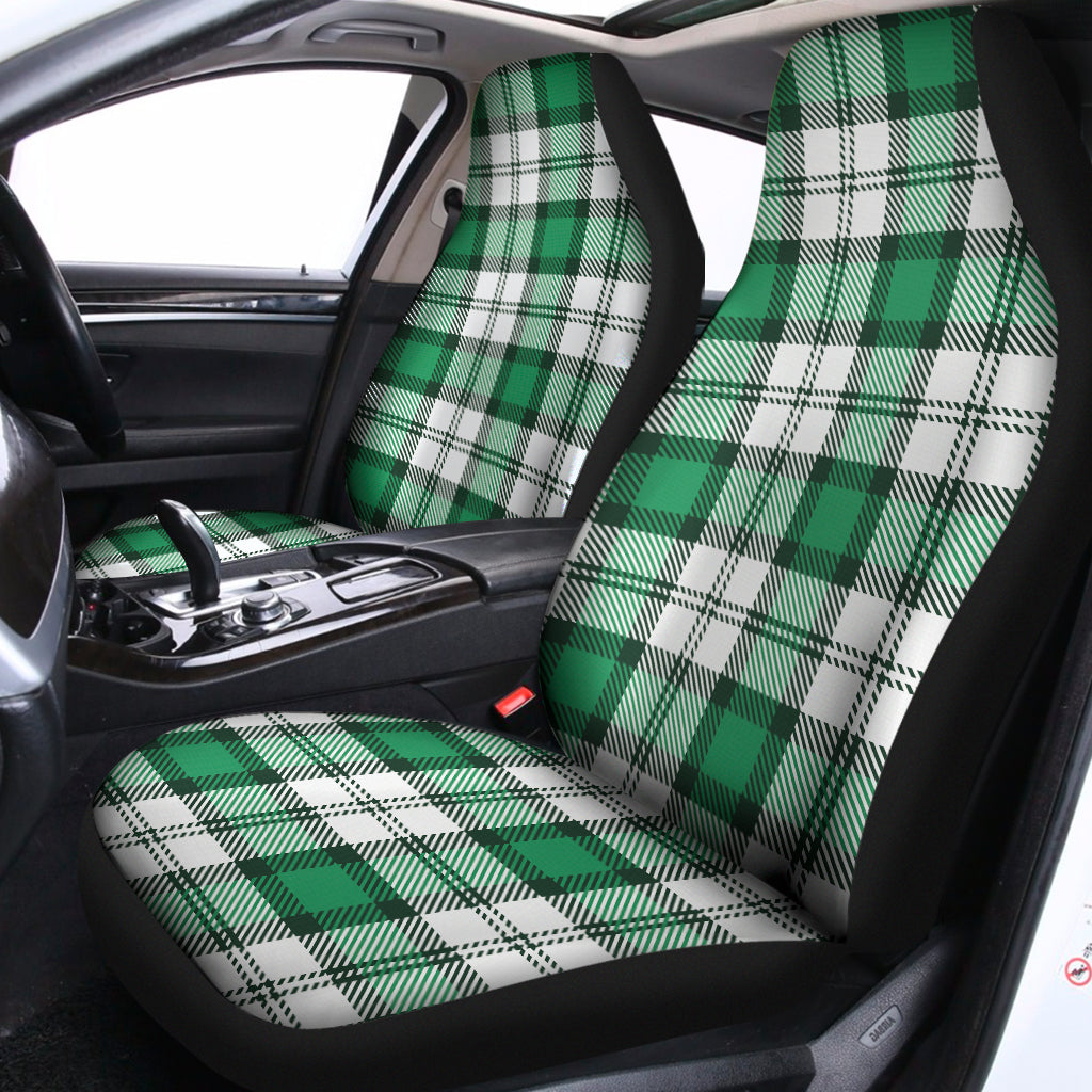 Shamrock St. Patrick's Day Tartan Print Universal Fit Car Seat Covers