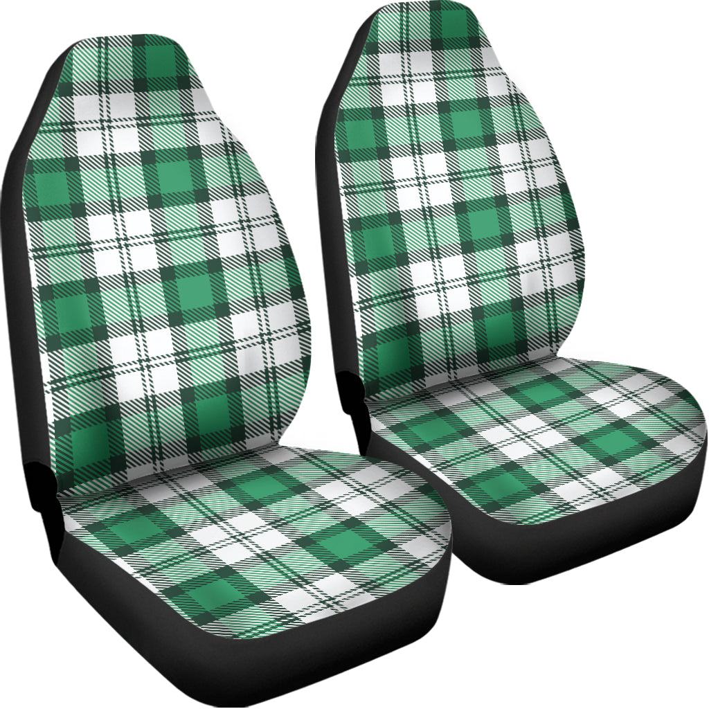 Shamrock St. Patrick's Day Tartan Print Universal Fit Car Seat Covers