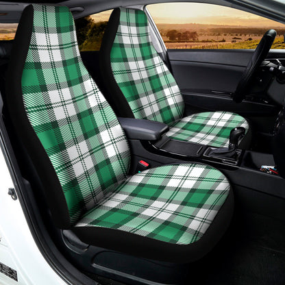 Shamrock St. Patrick's Day Tartan Print Universal Fit Car Seat Covers