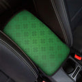 Shamrock St. Patrick's Day Pattern Print Car Center Console Cover