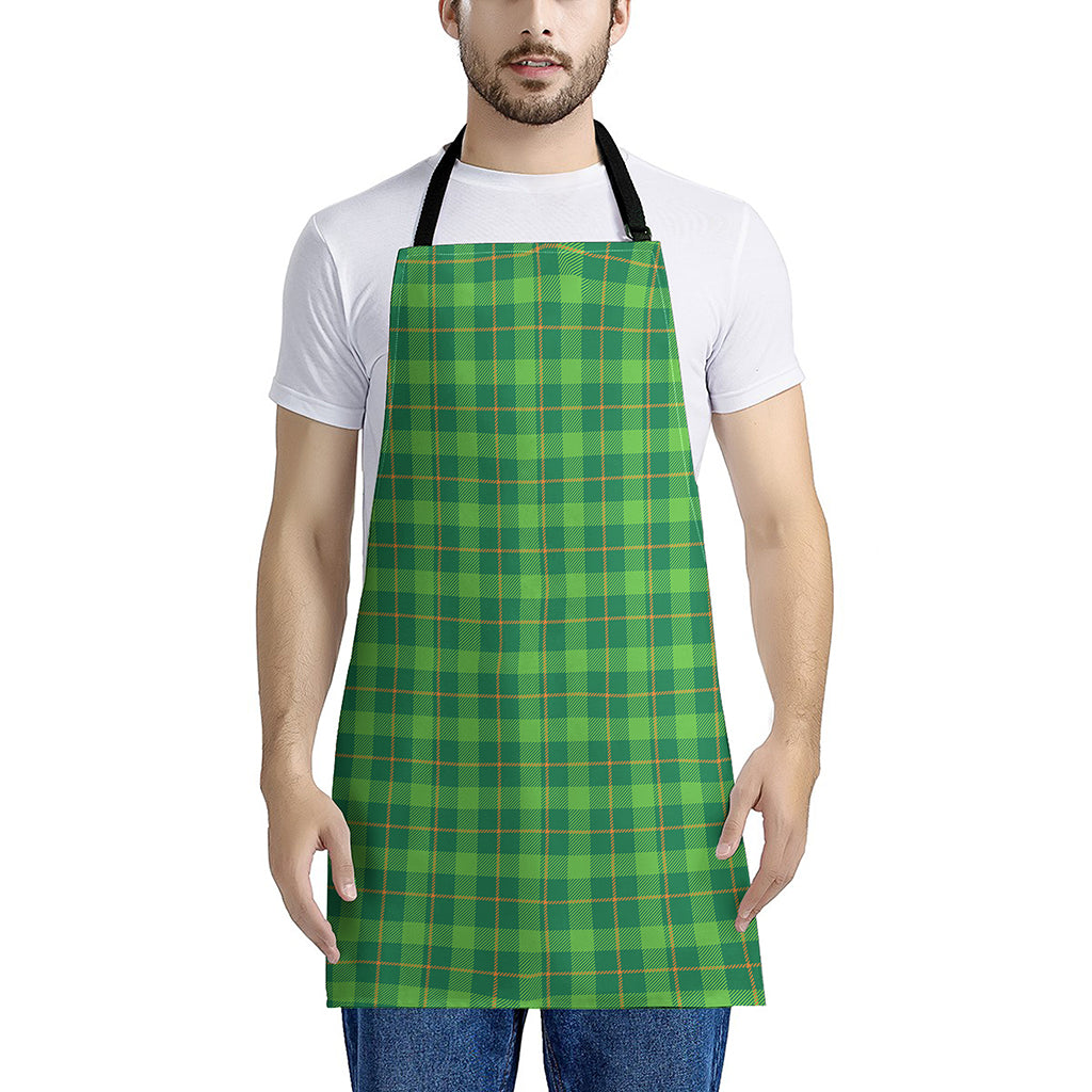 Shamrock Tartan St. Patrick's Day Print Apron
