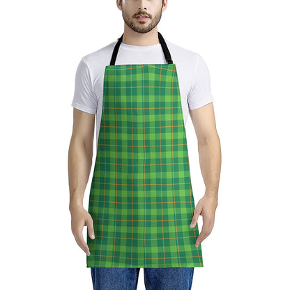 Shamrock Tartan St. Patrick's Day Print Apron