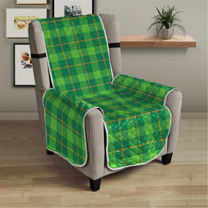 Shamrock Tartan St. Patrick's Day Print Armchair Protector