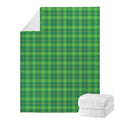 Shamrock Tartan St. Patrick's Day Print Blanket