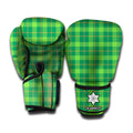 Shamrock Tartan St. Patrick's Day Print Boxing Gloves