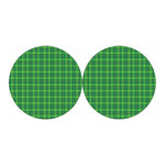 Shamrock Tartan St. Patrick's Day Print Car Coasters