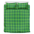 Shamrock Tartan St. Patrick's Day Print Duvet Cover Bedding Set